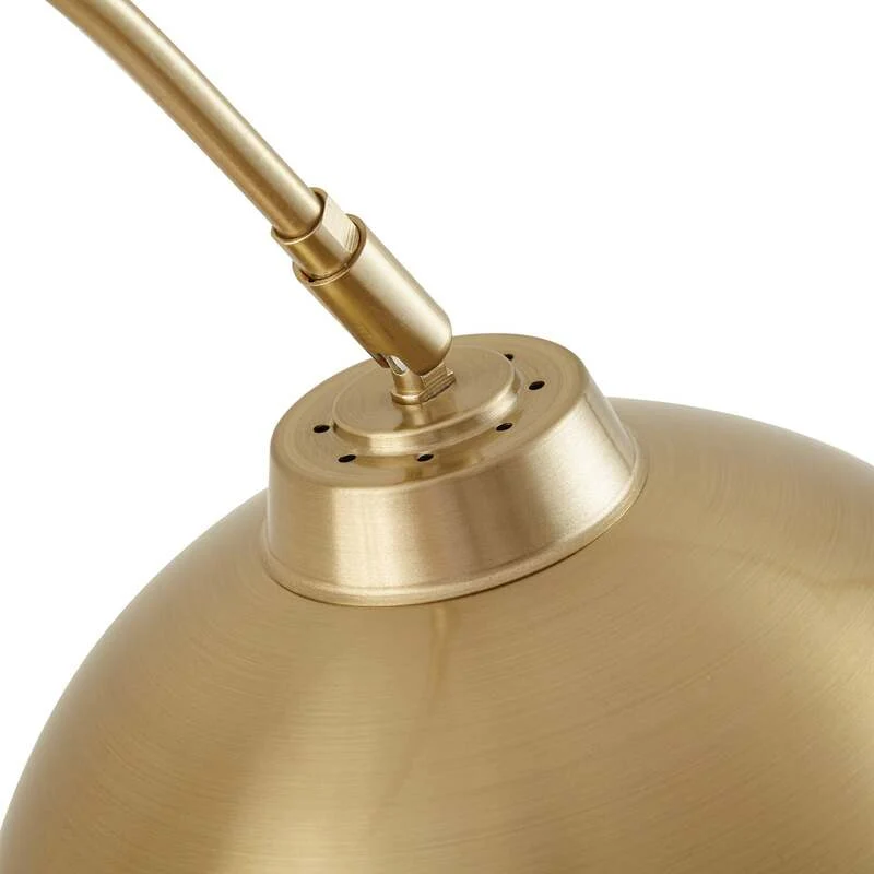 B-Ware Lindby Bogenstehlampe Moisia LED Stehleuchte Lampe messingfarben 150cm Metall