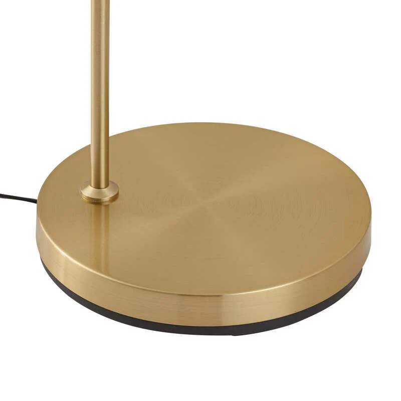 B-Ware Lindby Bogenstehlampe Moisia LED Stehleuchte Lampe messingfarben 150cm Metall