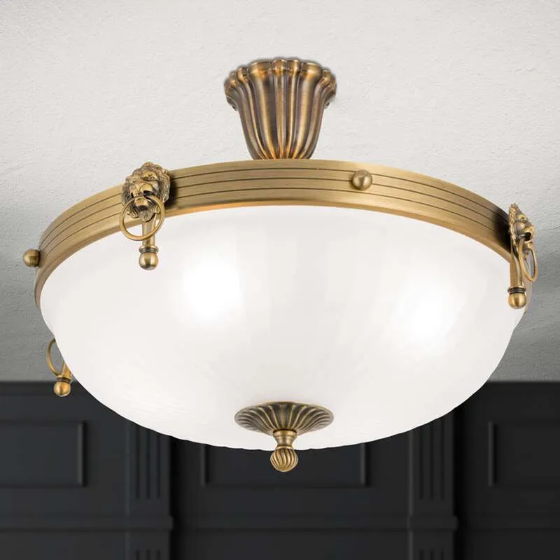 B-Ware Orion Deckenleuchte Rocca LED Lampe dimmbar 4-flammig bronze Ø43cm 30cm hoch