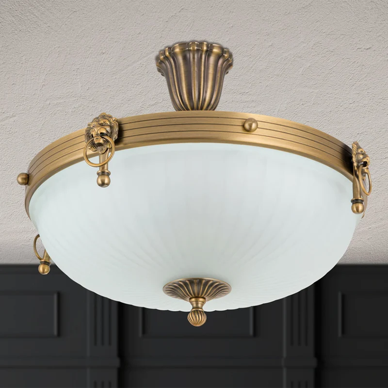 B-Ware Orion Deckenleuchte Rocca LED Lampe dimmbar 4-flammig bronze Ø43cm 30cm hoch