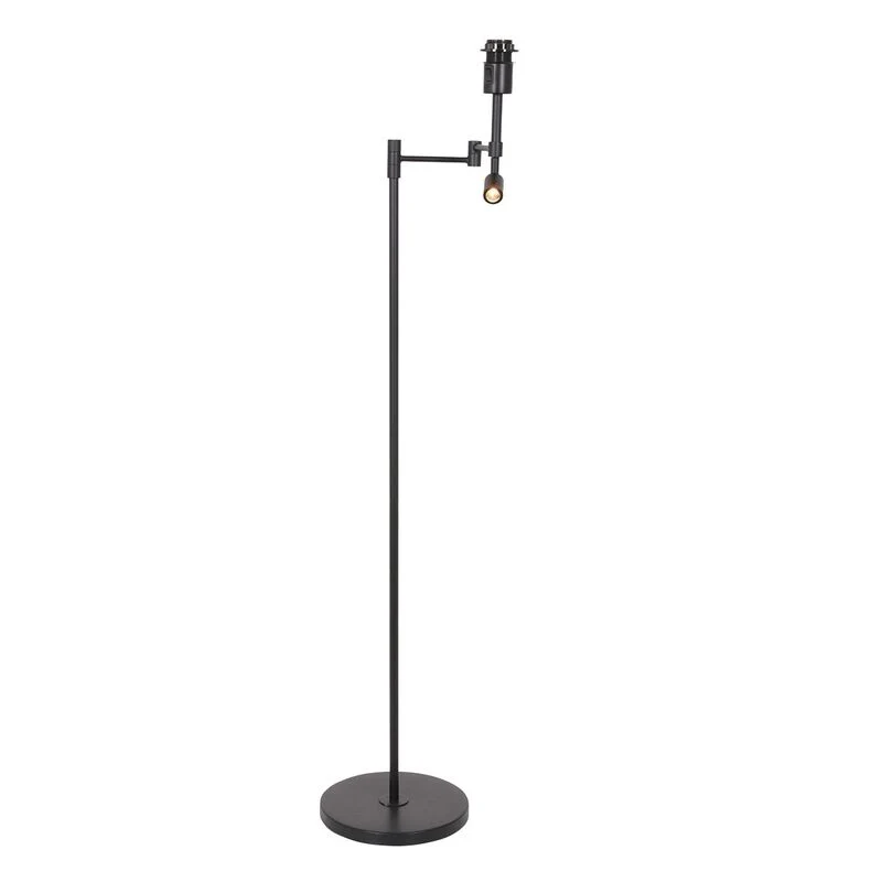B-Ware Steinhauer Stang Stehleuchte Standlampe ohne Schirm schwarz Metall Schalter LED