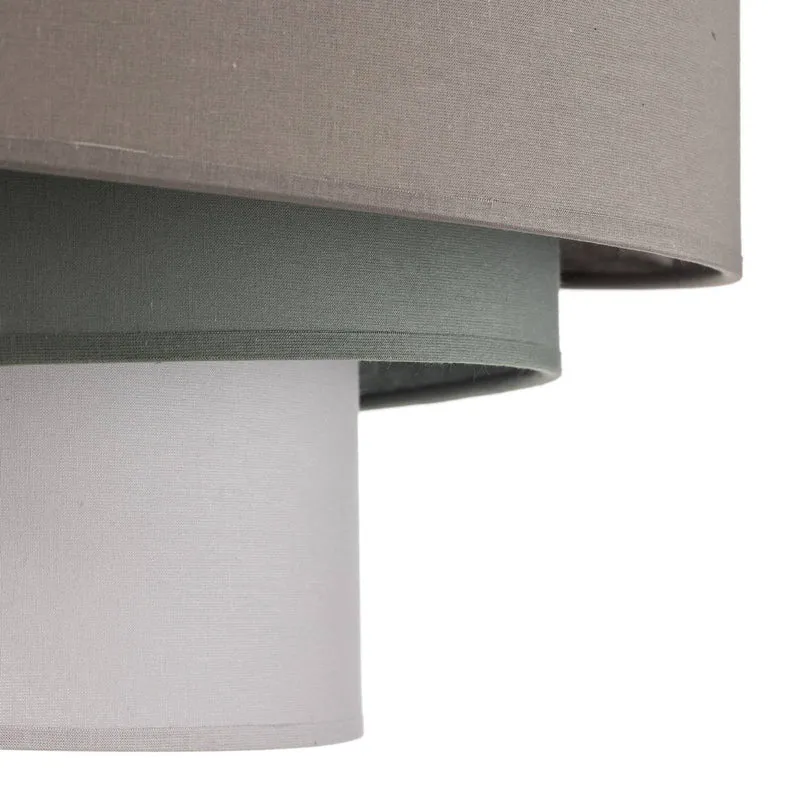 B-Ware Euluna Deckenleuchte Trio monocolor Deckenlampe Lampe Leuchte mit Stoffschirm