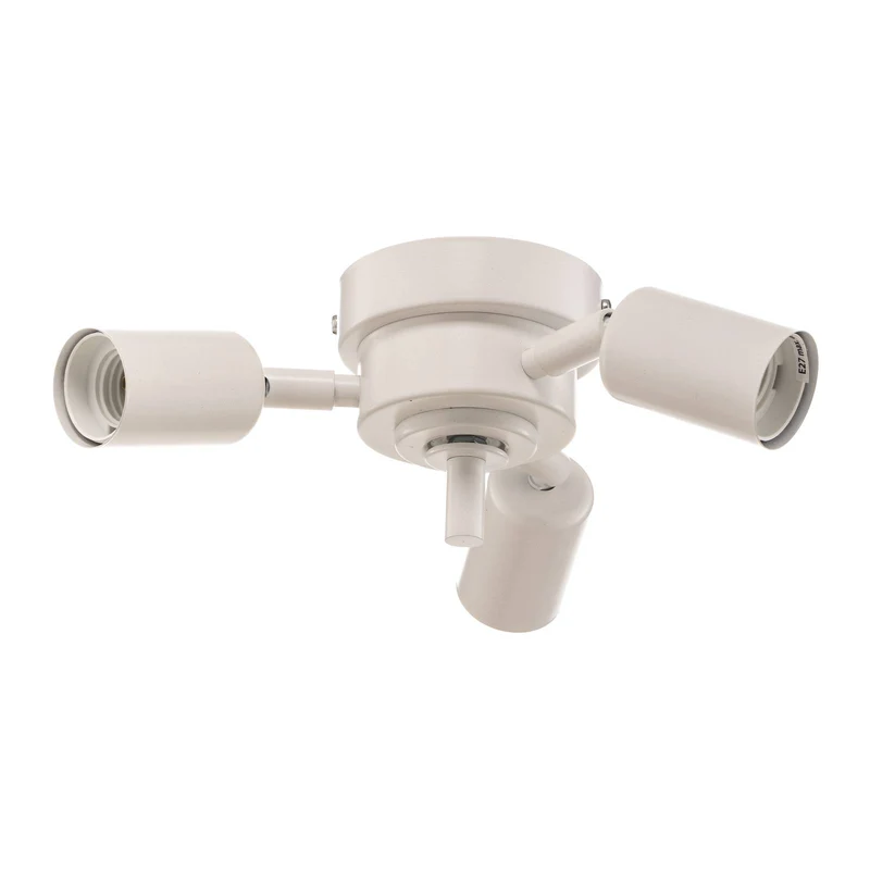 B-Ware Euluna Deckenleuchte Trio monocolor Deckenlampe Lampe Leuchte mit Stoffschirm