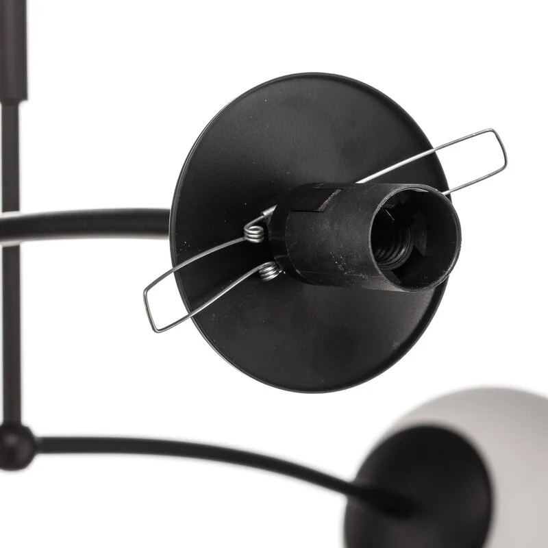 B-Ware Euluna Deckenlampe Deckenlampe Lampe Leuchte Pregos 4 in Schwarz vierflammig