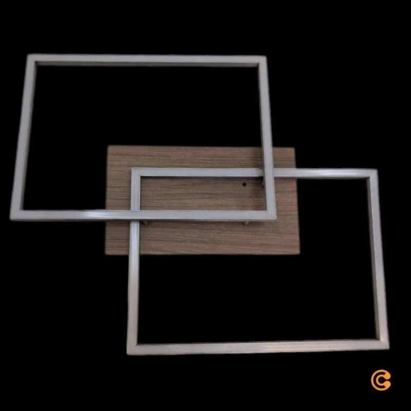 B-Ware JUST LIGHT Deckenleuchte Iven LED Lampe dimmbar Fernbedienung stahl holz