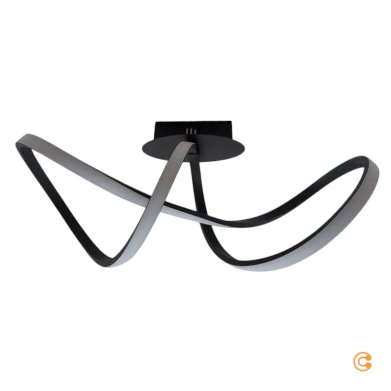 B-Ware JUST LIGHT Deckenleuchte dimmbar Maria LED Lampe Leuchte schwarz 61x24,5cm