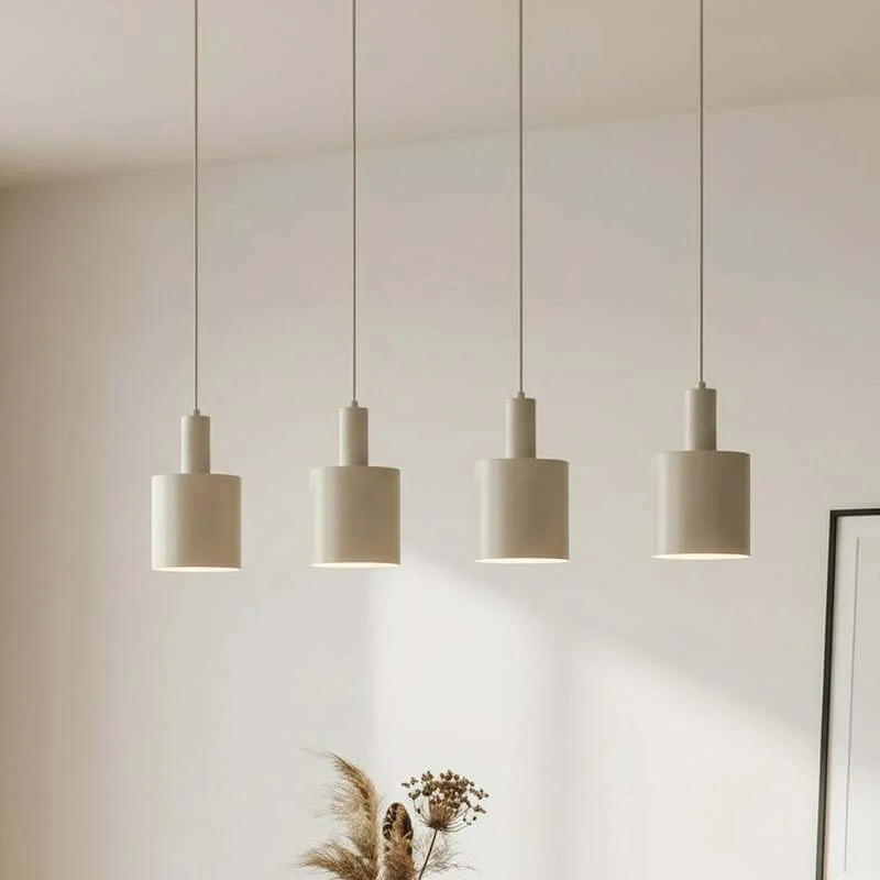 B-Ware Lindby Hängelampe Hängeleuchte Ovelia LED Pendelleuchte dimmbar beige 4-flammig