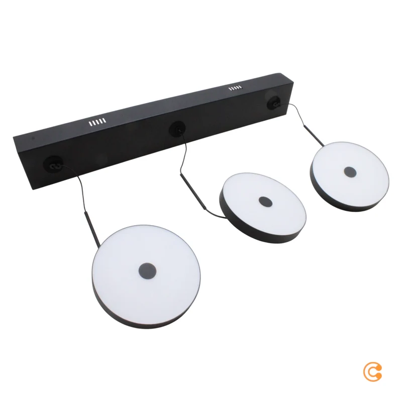 B-Ware JUST LIGHT Pendelleuchte Hängeleuchte LED Plata schwarz höhenverstellbar 3000K
