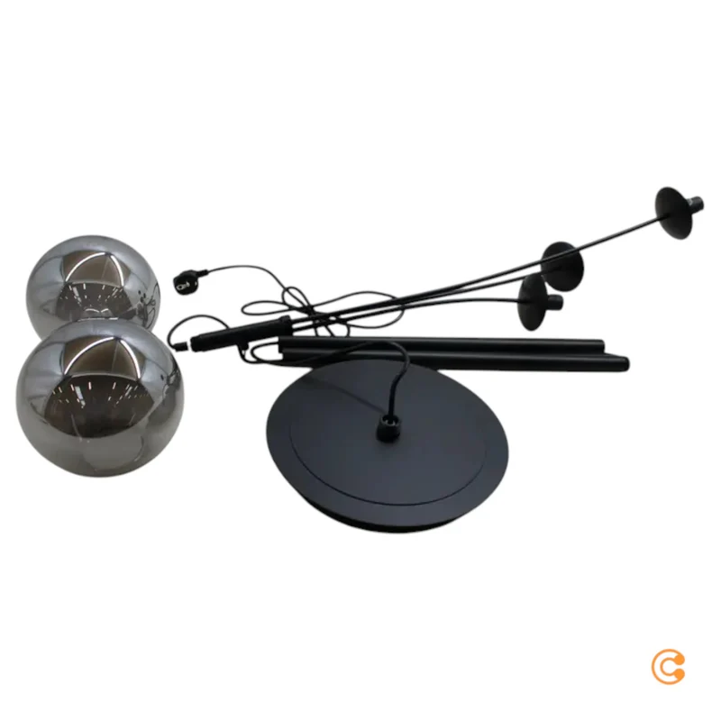B-Ware JUST LIGHT Stehleuchte Standlampe Big Widow schwarz rauchgrau SIEHE TEXT/FOTO