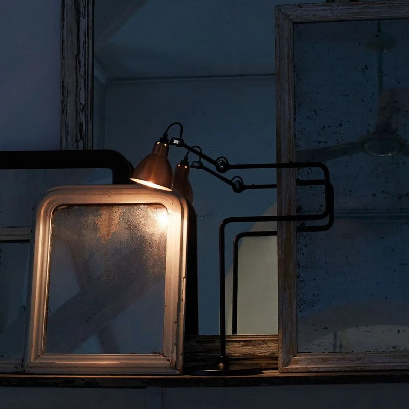 DCWéditions Gras N°317 Tischlampe mit Schirm schwenkbar