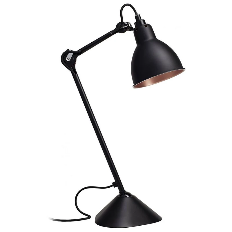 DCWéditions Gras N°205 Tischlampe mit Schirm schwenkbar