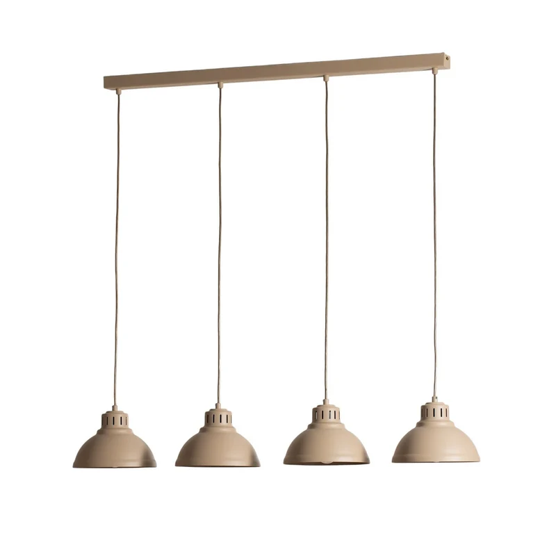 B-Ware Sven Hängeleuchte Pendelleuchte Deckenleuchte 4-flammig beige Stahl Lampe Spot