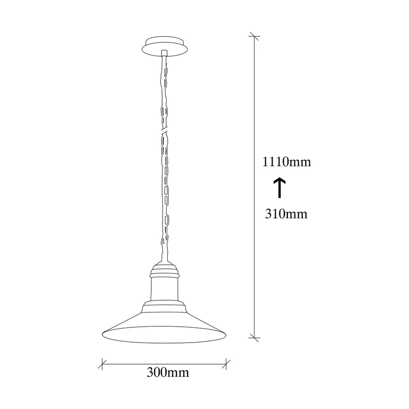 B-Ware Opviq Hängeleuchte Pendelleuchte Sivani Leuchte MR-639 1-flg Ø30cm gold antik