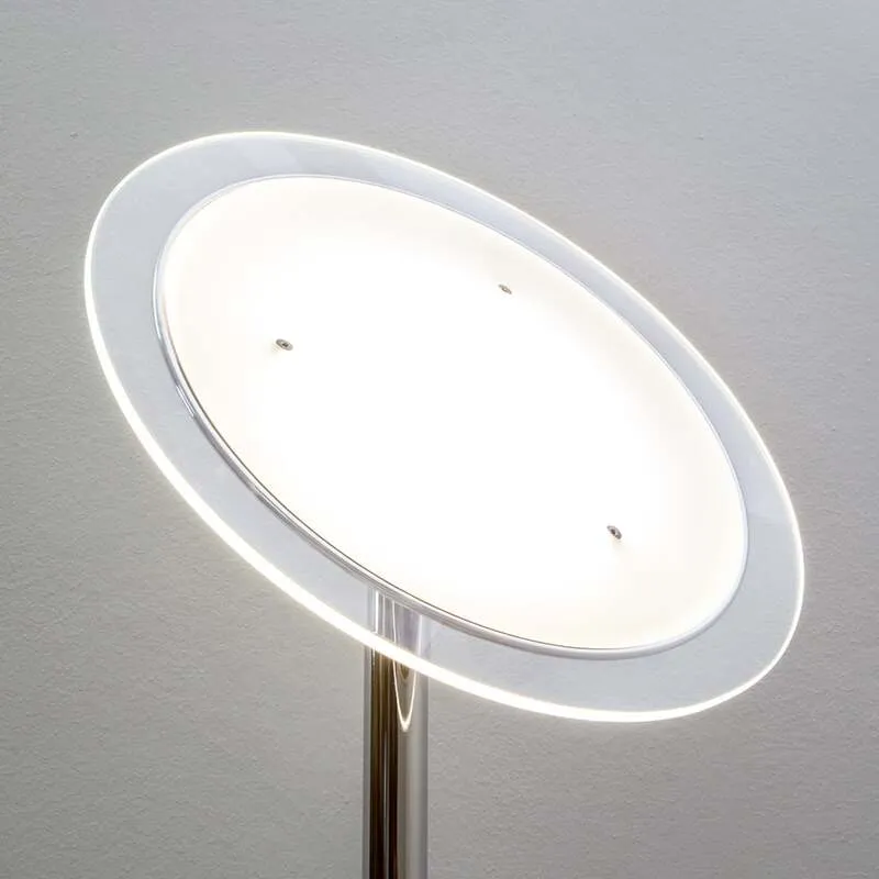 B-Ware Lindby Stehlampe Malea LED dimmbar chromfarben 180cm elegante Leuchte Lampe