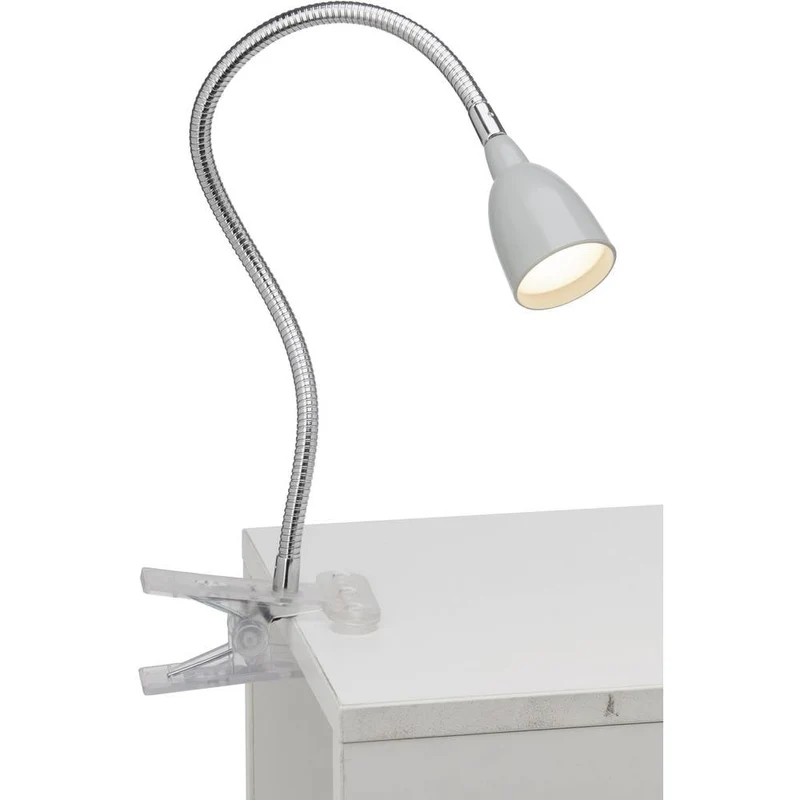 15x B-Ware Brilliant Antony Klemmleuchte Tischleuchte Tischlampe LED fest eingebaut Titan