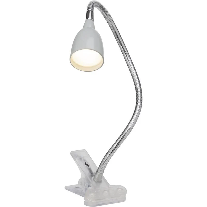 15x B-Ware Brilliant Antony Klemmleuchte Tischleuchte Tischlampe LED fest eingebaut Titan