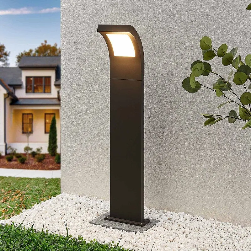 B-Ware Arcchio Wegeleuchte Advik LED Gartenlampe Pollerleuchte anthrazit 100cm IP65
