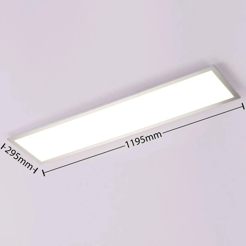 B-Ware Arcchio LED Panel Deckenleuchte Leuchte Lysander silber dimmbar CCT 119 cm 50 W
