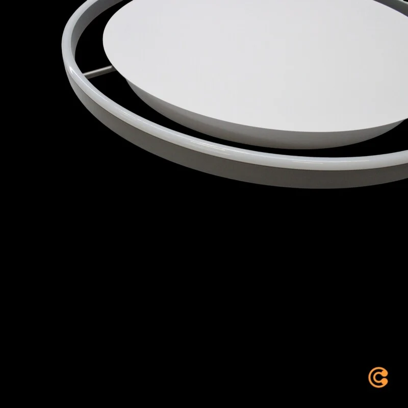 B-Ware JUST LIGHT Deckenleuchte Lampe LED RITUS Silber Metall Warmweiß dimmbar