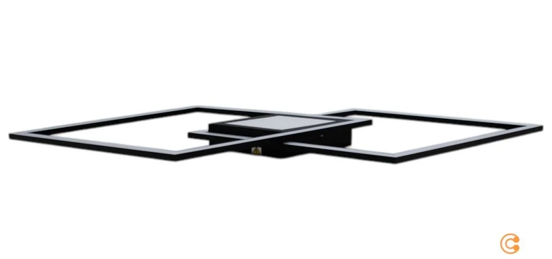 B-Ware Just Light ASMIN Deckenleuchte Lampe 106x37 cm Schwarz Deckenstrahler LED CCT