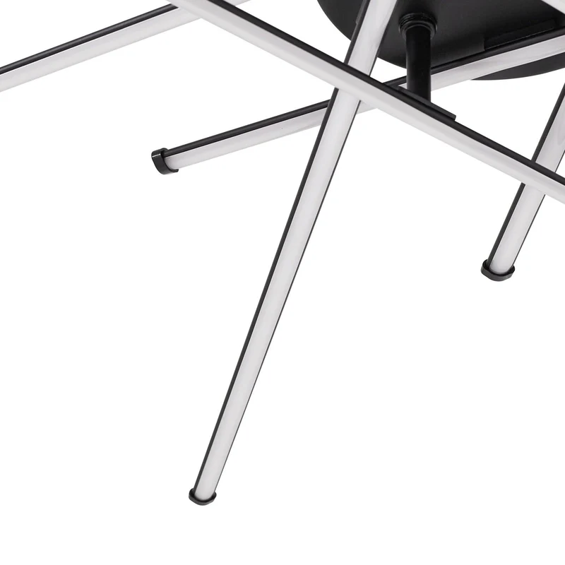 B-Ware Lindby Deckenleuchte Lampe LED Elviano schwarz Ø 80 cm 3000 K Aluminium Leuc373