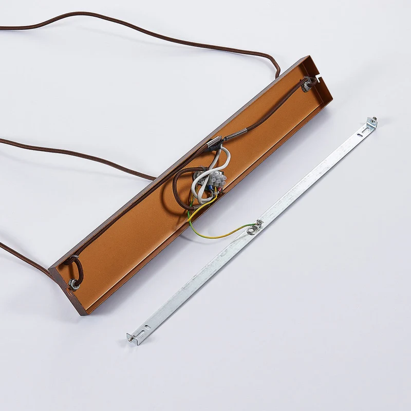 B-Ware Lindby Glas-Pendelleuchte Millina Pendellampe Lampe Leuchte 3 flg. E27 rostbr107