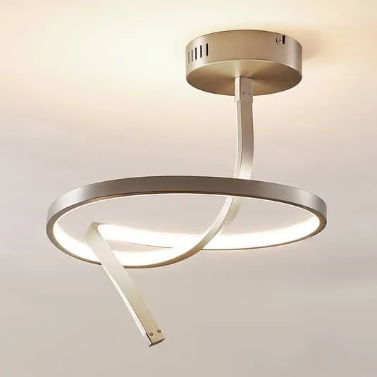 B-Ware Lucande Eingedrehte LED-Deckenlampe Lampe Leuchte Deckenlampe Dominykas 28,5W