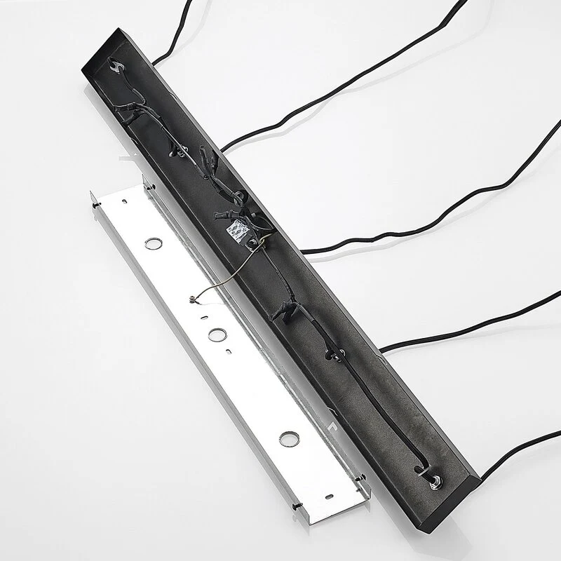 B-Ware Lindby Pendellampe Hängeleuchte Concretto LED 5-flg dimmbar grau 100cm Beton