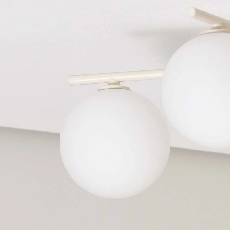 B-Ware Jupiter Deckenleuchte Lampe Prato LED Hängelampe dimmbar sand 5-flammig Ø66cm