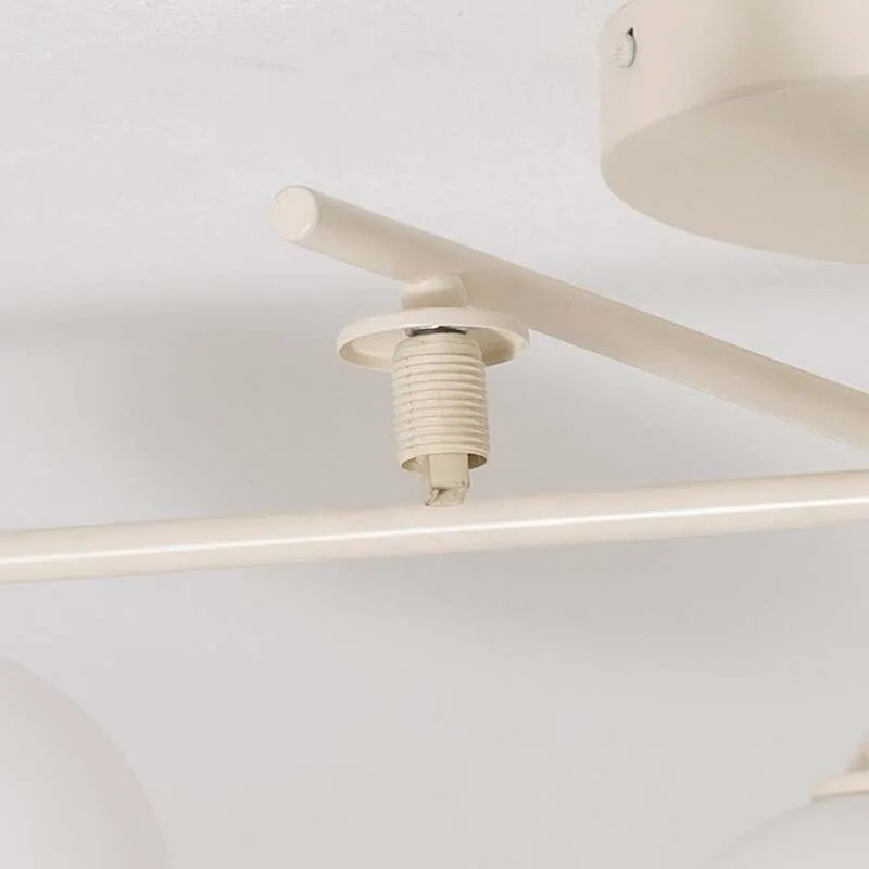 B-Ware Jupiter Deckenleuchte Lampe Prato LED Hängelampe dimmbar sand 5-flammig Ø66cm