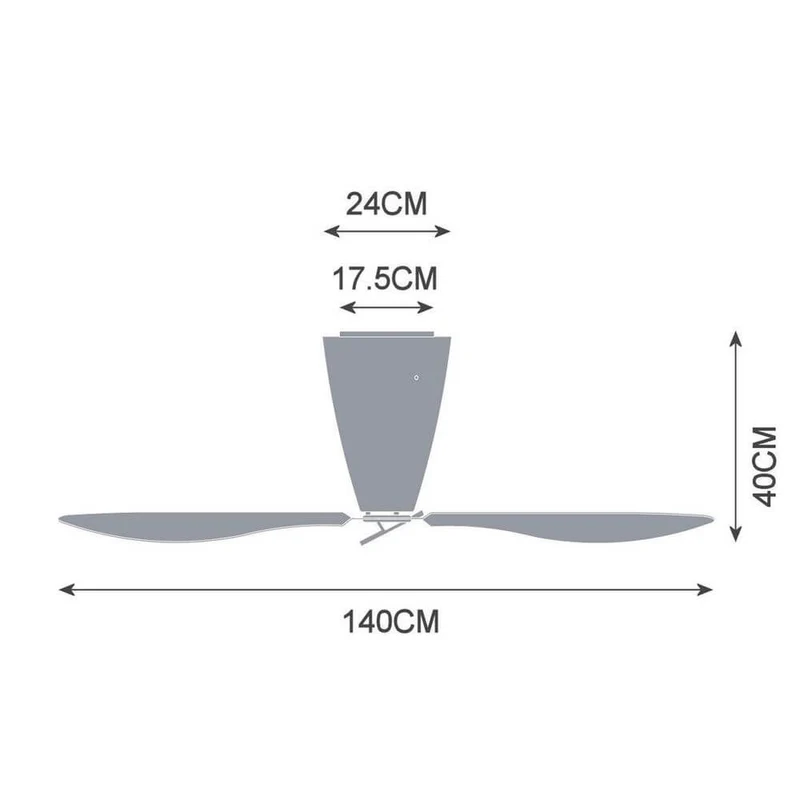 Luceplan Blow Ventilator (Körper) Ø 140cm Opalweiß