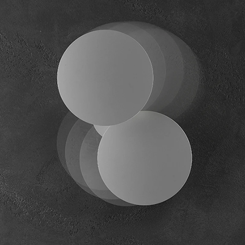 Lodes Puzzle Round Outdoor Double LED Wandlampe