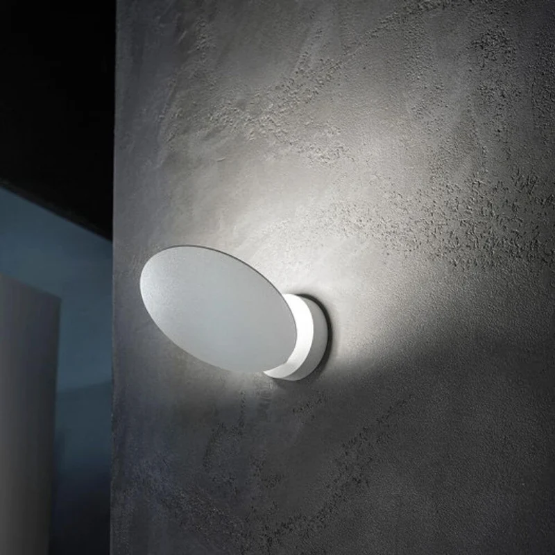 Lodes Puzzle Round Outdoor Single LED Wandlampe