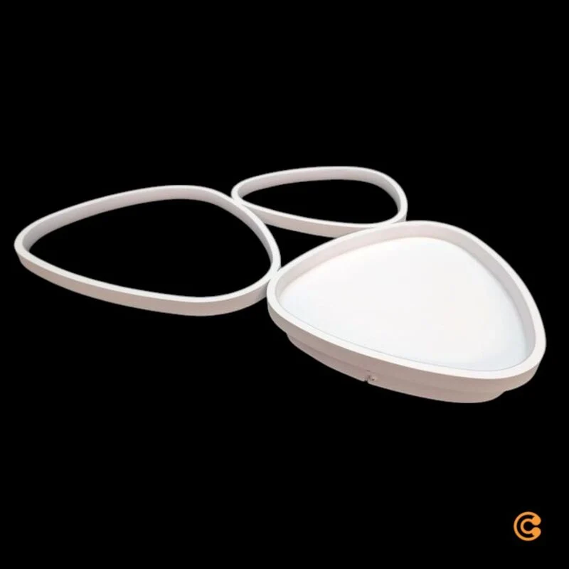 B-Ware JUST LIGHT Deckenleuchte Lampe LED Pebbles weiß dimmbar Memory Funktion Raum