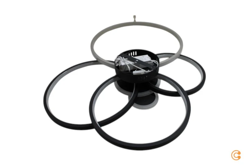 B-Ware JUST LIGHT Deckenleuchte Deckenlampe LED Papilon schwarz aluminium Aluminium Eis