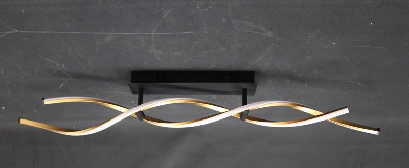 B-Ware Paul Neuhaus Polina LED Deckenleuchte dimmbar 2-flammig gold modern 3000K Lampe