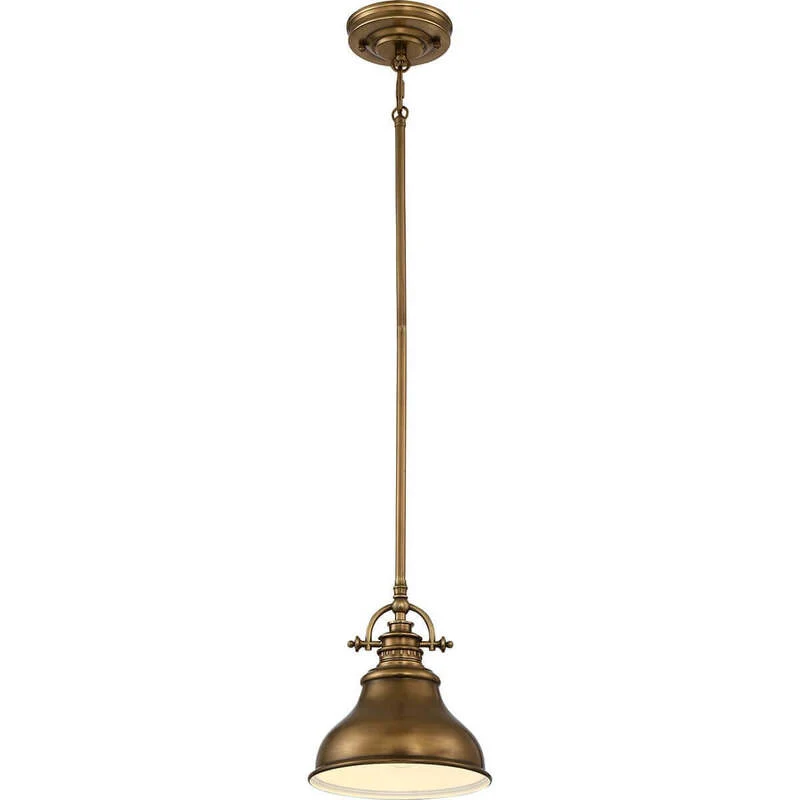 B-Ware Elstead Hängeleuchte Emery Hängelampe Deckenlampe Lampe 1-flg. messing Ø 20,3 cm