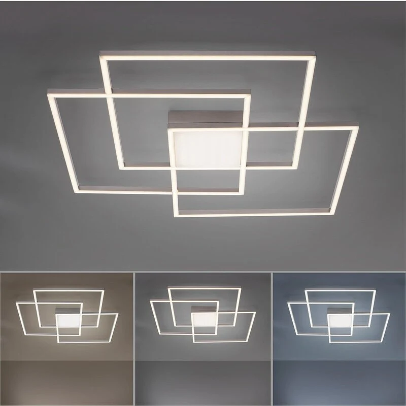 B-Ware Leuchten Direkt LED-Deckenlampe Lampe Leuchte Deckenleuchte Asmin CCT Quadrate