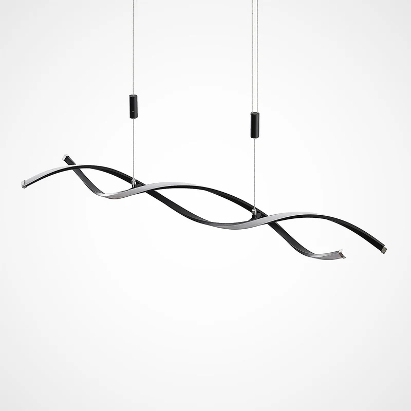 B-Ware Lindby Hängeleuchte Pendelleuchte Welina LED dimmbar schwarz 107cm verstellbar