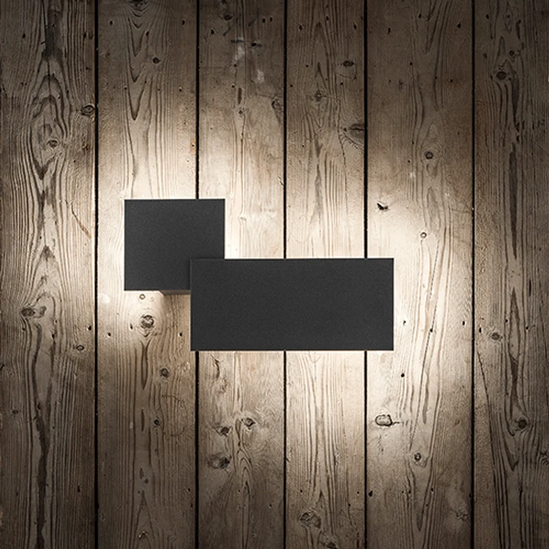 Lodes Puzzle Outdoor Square & Rectangle LED Wandlampe