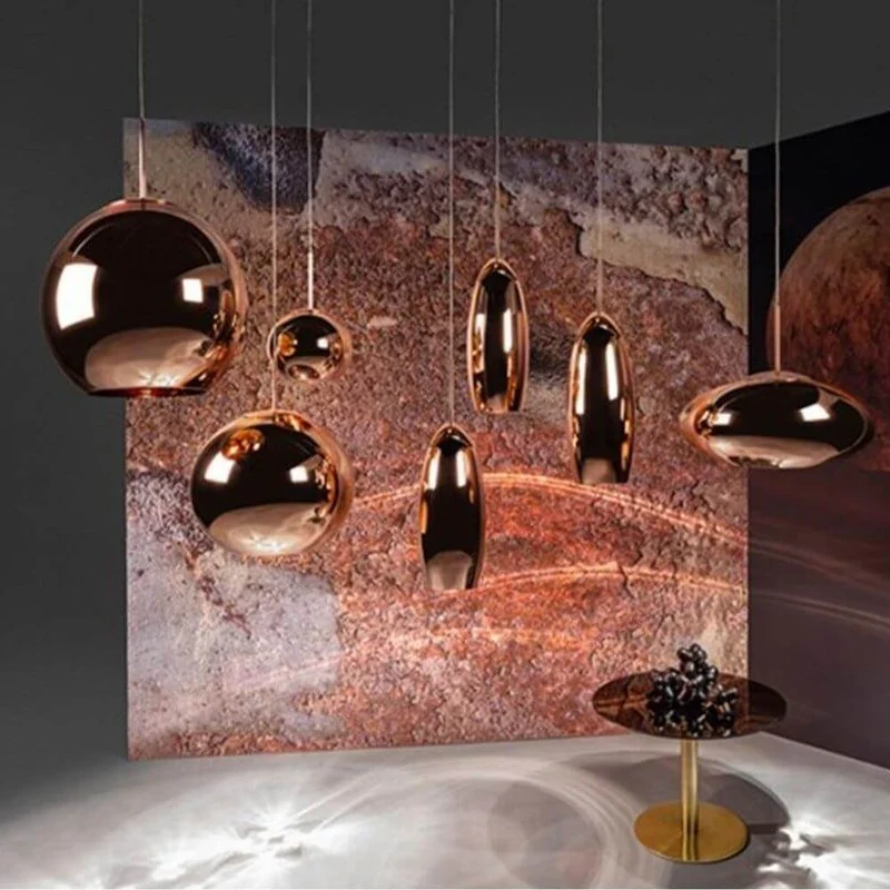 Tom Dixon Copper Round Pendelleuchte Kugel