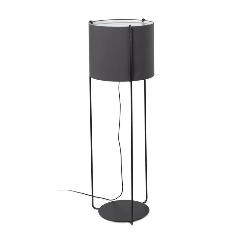 Drum Stehlampe 120cm Schwarz (ohne Schirm)