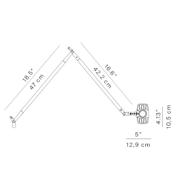 Luceplan Otto Watt LED Büro-Tischlampe 3000K (Body ohne Halterung)