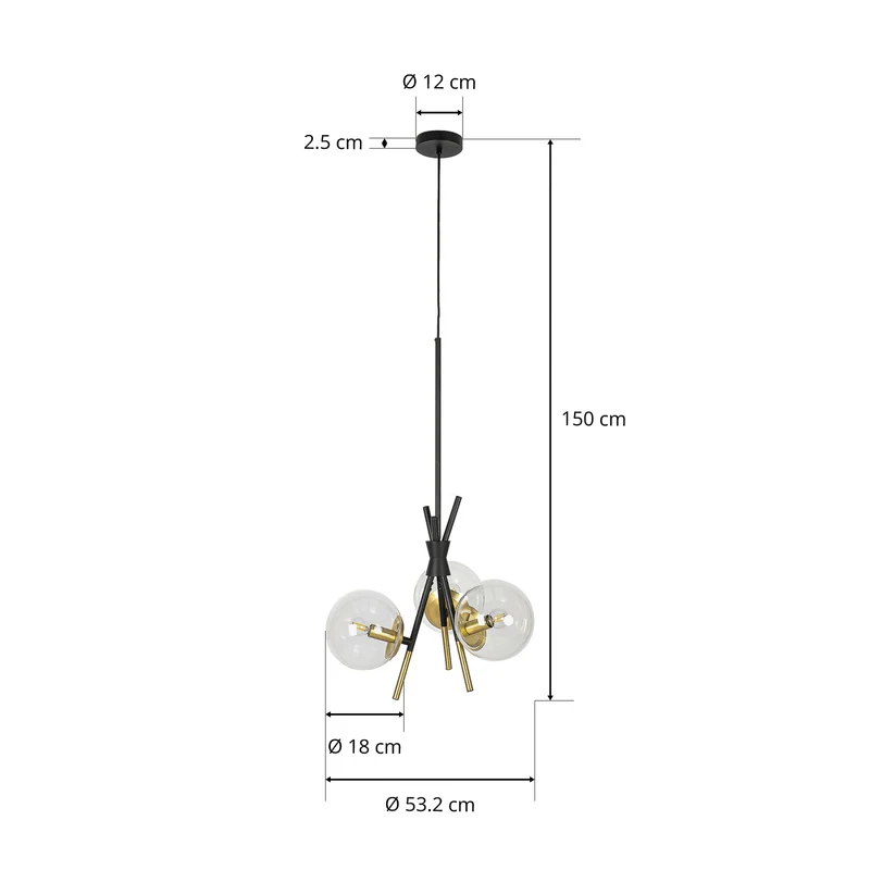 B-Ware Lucande Sotiana Hängelampe Hängeleuchte Lampe Leuchte Pendellampe Pendelleuchte