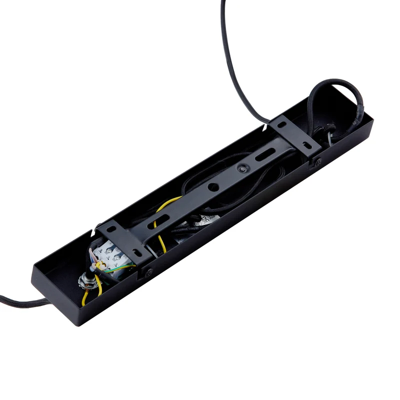 B-Ware Lindby Hängeleuchte Anito schwarz/gold Metall 100cm E27 Deckenleuchte Lampe S738
