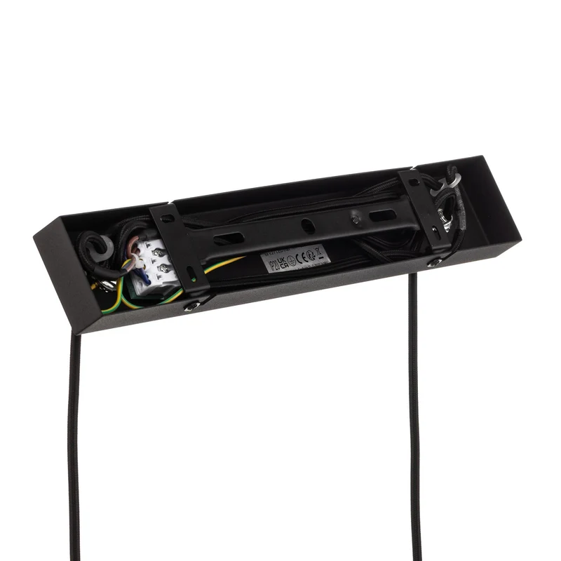 B-Ware Lindby Hängeleuchte Anito schwarz/gold Metall 100cm E27 Deckenleuchte Lampe S738