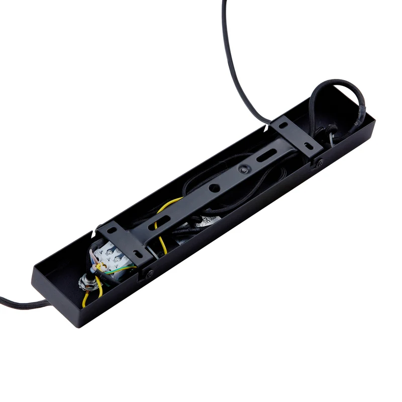 B-Ware Lindby Hängeleuchte Anito schwarz/gold Metall 100cm E27 Deckenleuchte Lampe S738