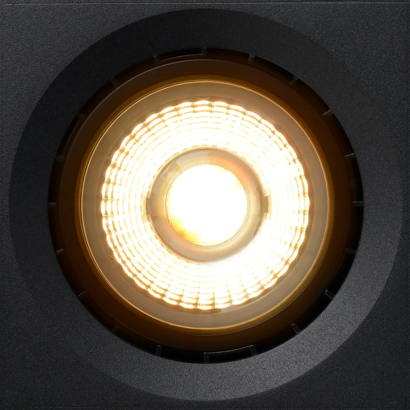 B-Ware Lucide LED-Deckenstrahler Aufbauleuchte Fedler schwarz eckig Aluminium GU10