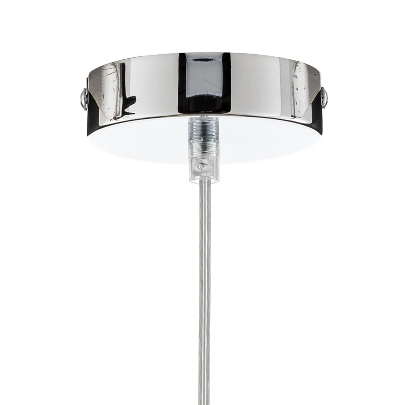 B-Ware Euluna Glas-Hängeleuchte Sol Hängeleuchte Lampe Leuchte E27 Ø 35 chrom transpare