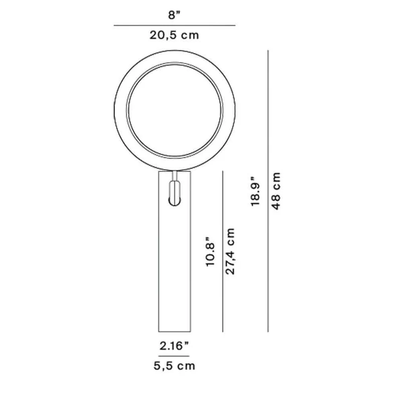 Luceplan LED Wandlampe Fly-Too 48cm
